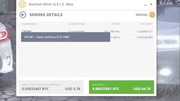 NiceHash v2 Mining with Gtx 1080 and i7-4790k (UPDATED)