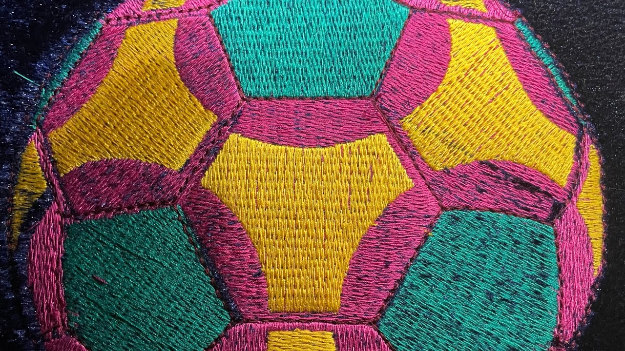 Football embroidery design