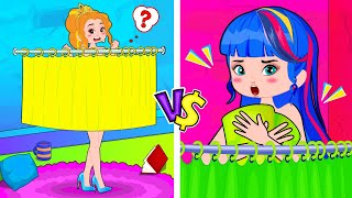 Short vs Tall Princess Problems! Funny Situation | Hilarious Cartoon Animation
