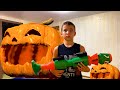 Nerf War: Нерф Базука против Огромной Злой Тыквы