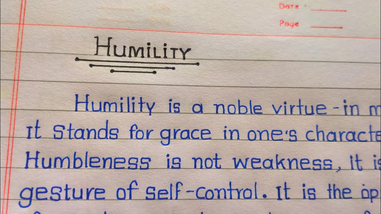 pride and humility essay