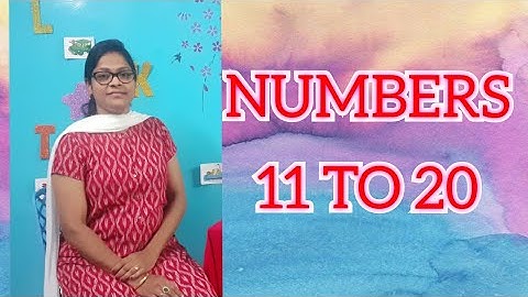 Numbers 11 to 20 identification / How to teach numbers online for KG kids... /Diana