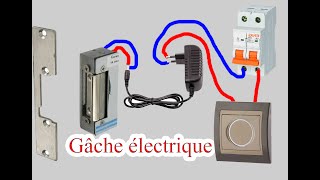 Installation gâche électrique sans interphone  (فتح الباب من بعيد) تركيب لاكاش والجرس بدون انطيرفون