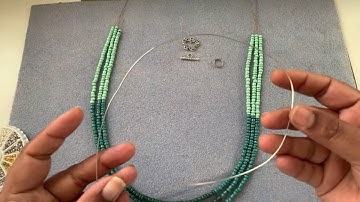 How to finish a Multi strand necklace with toggle clasp and split rings?