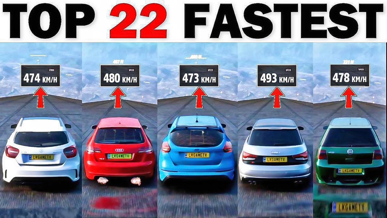 Top 23 Fastest Hatchback Cars in Forza Horizon 5 Extremely Downhill