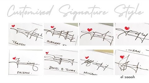 ✅Mastering Signature Style: Unique Ideas to Make Your Mark ✒️❤️