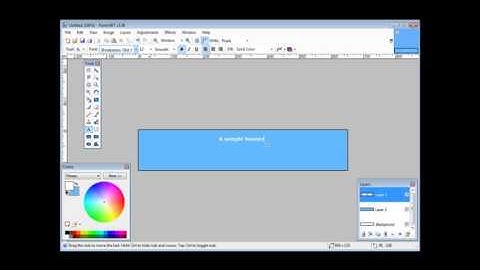 Create your own banners using paint.net