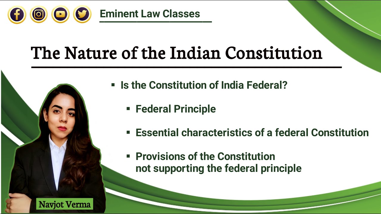Nature of Indian Constitution | Federal | Unitary | Quasi Federal ...