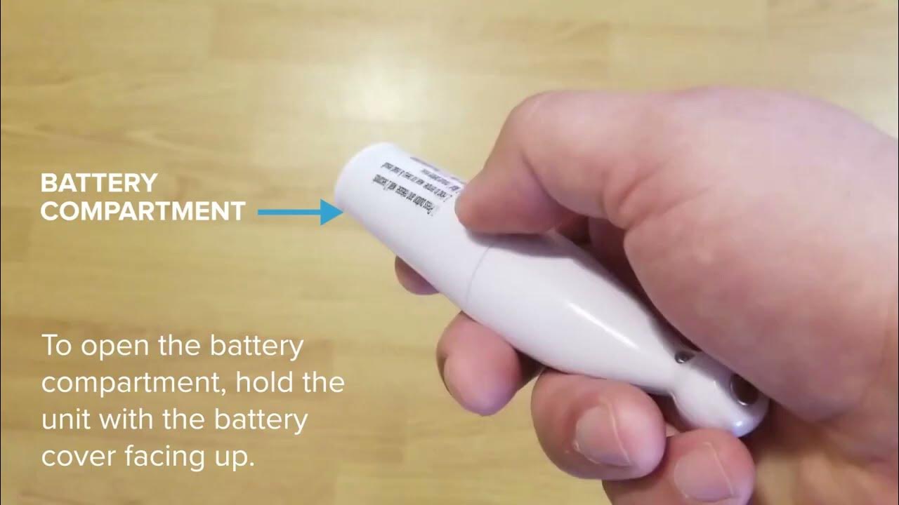 How to remove the battery cover from ADC Adtemp Temple Touch