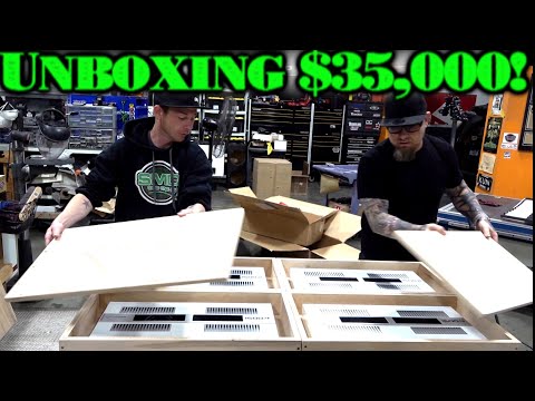 Unboxing $35,000! 4 D'Amore Engineering Class A/AB Hi Res Amps Opened, Exposed, Explained (the guts)