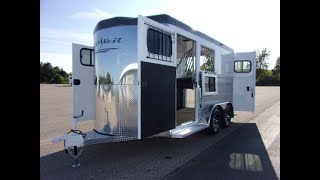 2022 Trails West Sierra II 2 Horse Bumper Pull No Rear Tack