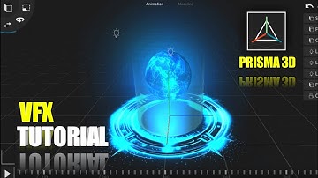 How to make Sci fi holographics earth vfx in Prisma 3D