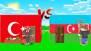 Türki̇ye Ev Vs Azerbaycan Ev - Minecraft