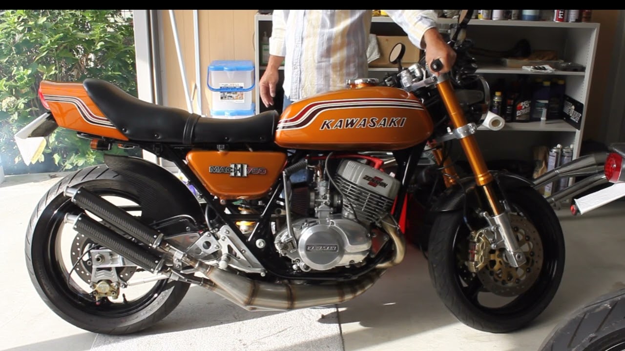 マッハ７５０エンジン音 #ﾏｯﾊ　#mach　#H2　#750ss　#ゼンシン　＃ZENSHIN