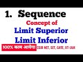 1|Limit Superior|Limit Inferior|Lim Sup and Lim Inf|Sequence of Real Number|Rahul Mapari