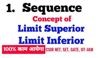1|Limit Superior|Limit Inferior|Lim Sup and Lim Inf|Sequence of Real Number|Rahul Mapari