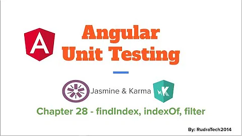 Unit Testing Array functions indexOf, findIndex and filter Angular | Jasmine | Karma | Unit Test