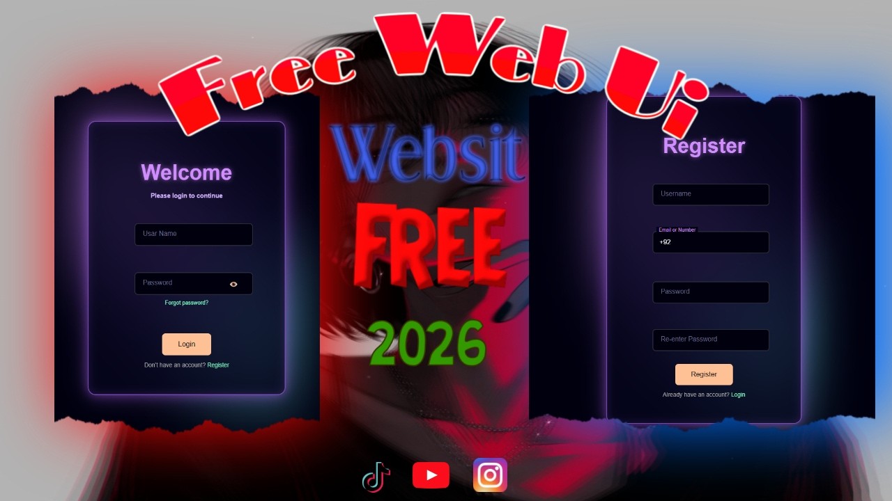 Free C++ ImGui Website UI | (Download Free) - YouTube