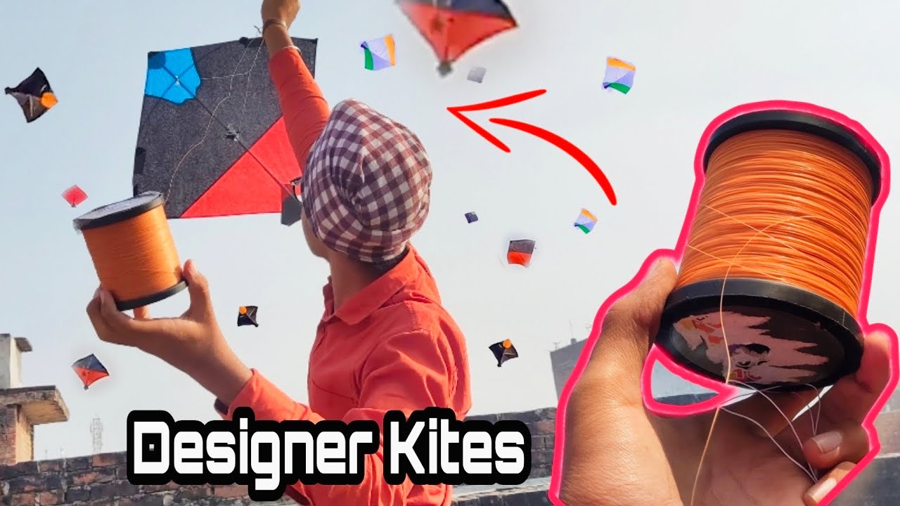 Flying *Designer Kites*🪁 With Original Gattu 🔥 Mono Cutter Kite