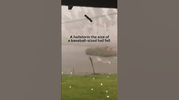 Unusually heavy hailstorm in Brazil  #Shorts