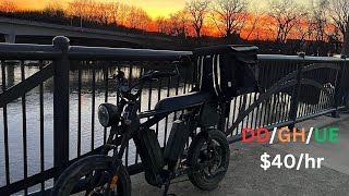 Multi-Apping with 6 Orders at the Same Time!!! $40/hr! #doodash #grubhub #ubereats #multiapp #ebike