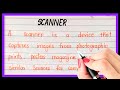 What is scannerdefinition of scannerscanner kise kahte haiexplain scannertypes of scanner