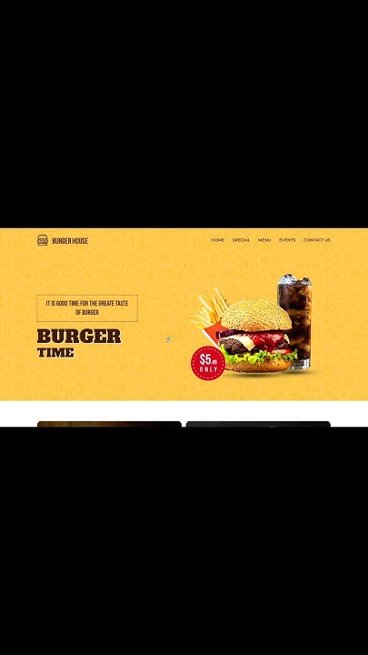 Burger Website Using HTML CSS and JavaScript - YouTube