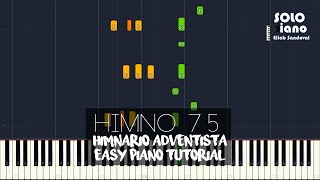 Video thumbnail of "HIMNO 75 - Grande es Jehová | Easy Piano Tutorial + Partitura"