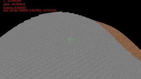 Spherical Voxel World Perlin Noise Test