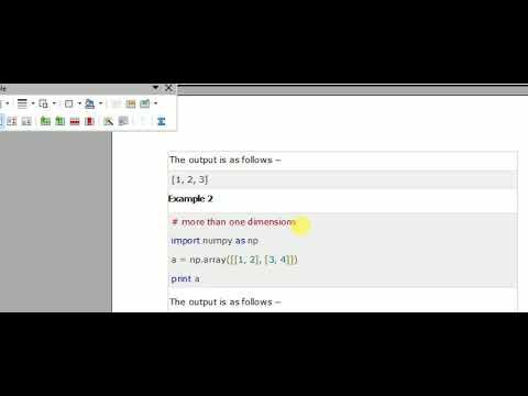 Numpy- Python - introduction 01 - YouTube