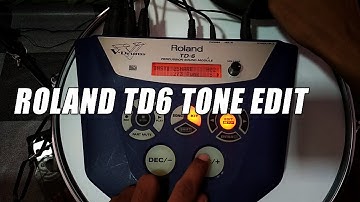 Roland TD6 Tone Edit - Make Drum Tone Kit