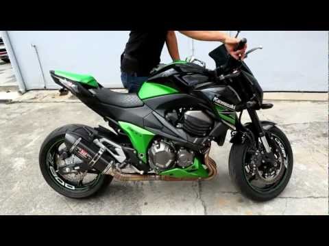 2013 Kawasaki Z800 Yoshi R77 Exhaust Sound