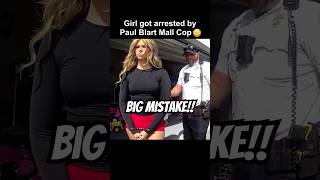 Girl Got Arrested By Paul Blart MALL COP! 🤯 #police #bodycam #cops