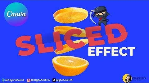 Canva tutorial - SLICED Text Effect