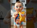 When babies eat chips 😱 #health #baby #satisfy