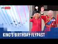 Royal Family watch Red Arrows flypast from Buckingham Palace balcony
