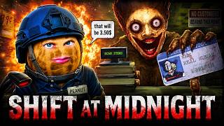 PEANUT DISCOVERED SHIFT AT MIDNIGHT | FIRST CASHIER JOB