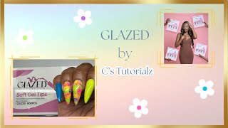 Trying GLAZED C's Tutorials - Long Stiletto Soft Gel Tips