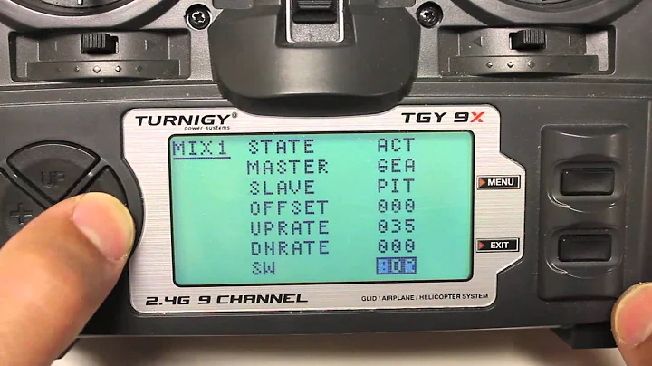 DJI Naza Forced Failsafe Using Turnigy 9X Gear Switch Channel 5 Mix w/ 3 Position Switch