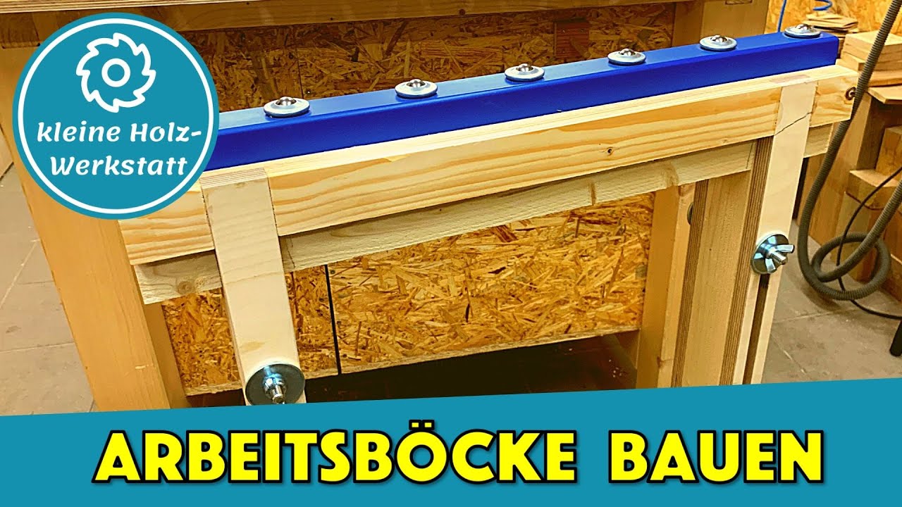 Update Einen besonderen Arbeitsbock Holzbock für Deine Werkstatt bauen⎜kleine holzwerkstatt
