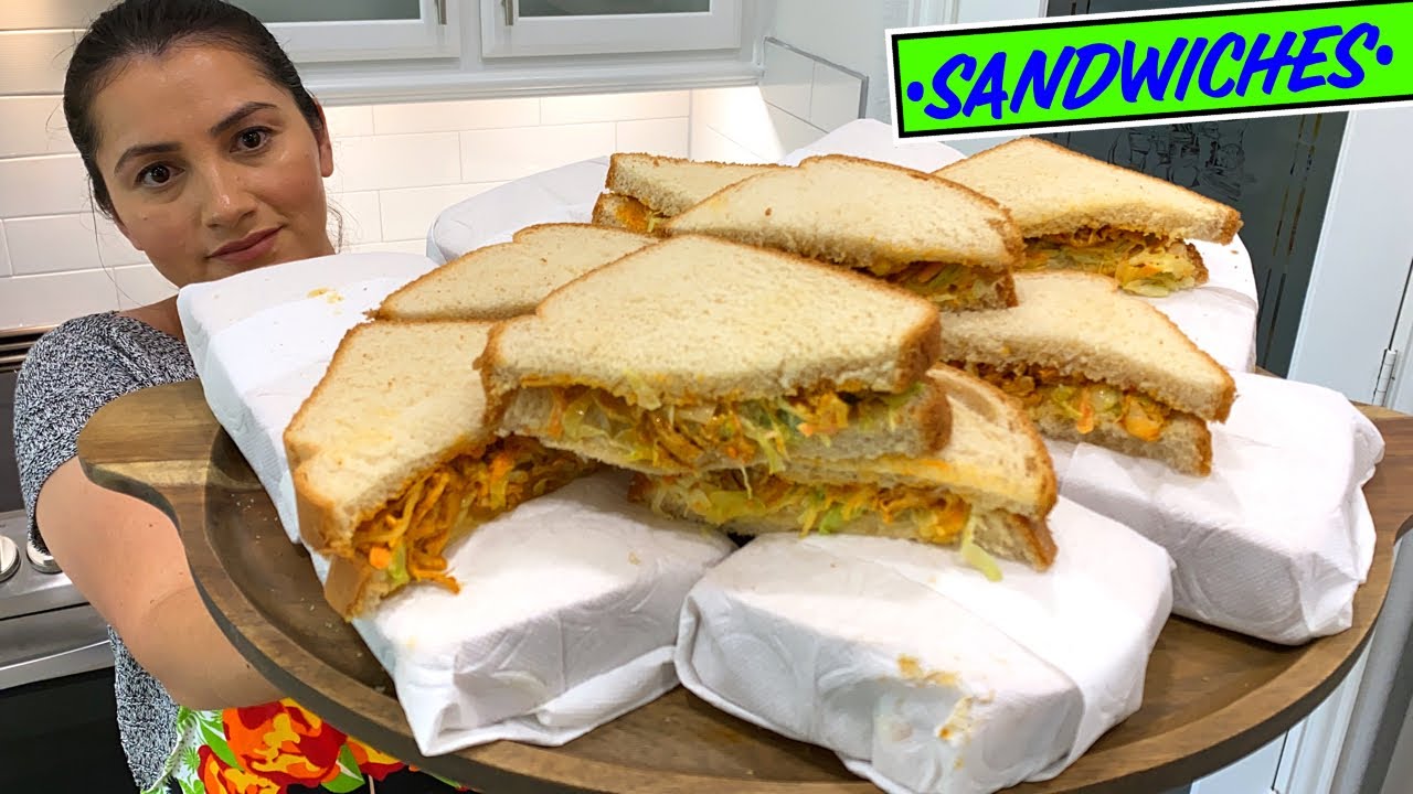 Como hacer sandwiches salvadoreños