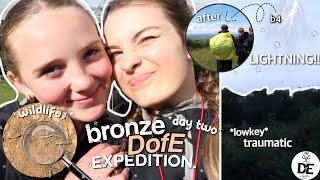 🪵 bronze DofE EXPEDITION vlog 🏕️ day2' | *waking up in a tent, hiking, getting lost, thunderstorm*