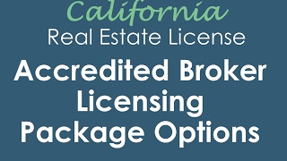 Accredited real estate schools, inc. is proud to present a new video
series designed help you! the overall process of obtaining license can
...