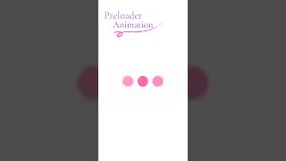preloader Animation 🎯| #html #css #shorts #youtubeshorts #viral #viralvideo