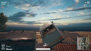 PUBG - Fly OVER house and kill with CAR ! LOL