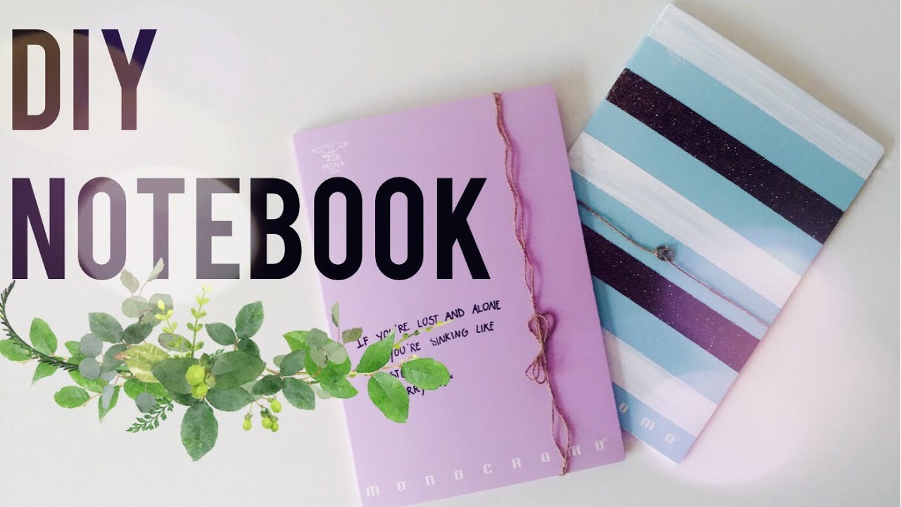 DIY notebook - YouTube