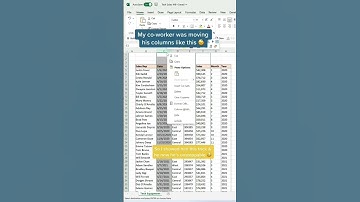 Move Columns | Advance Excel Formula | My Excel Geeks
