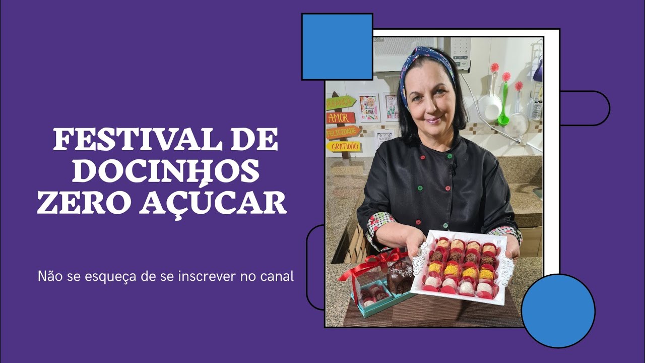 Festival de docinhos zero açúcar (diet)