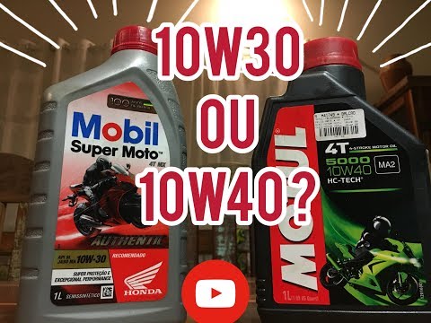 Vídeo: Qual é a diferença entre 10w 30 e 10w 40 óleo?