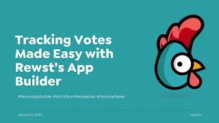 Tracking Votes Made Easy with Rewst’s App Builder